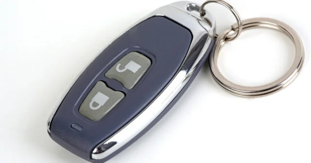 Transponder car key that locks, unlocks and allows the car to start with keyless options.